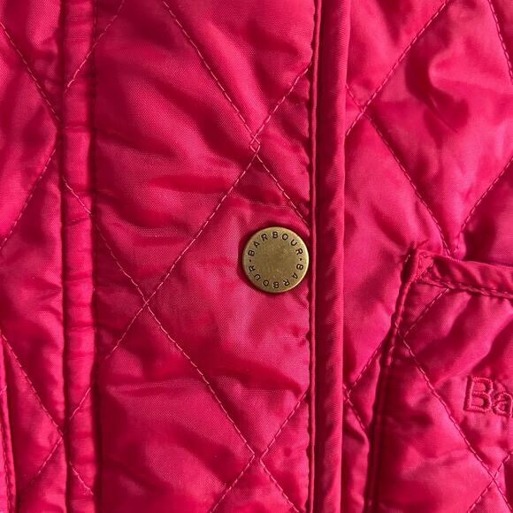 Barbour Women’s Quilted Gilet Vest – Pink – Size US 6 / UK 10 – Diamond Quilt - Picture 6 of 11